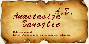 Anastasija Danojlić vizit kartica